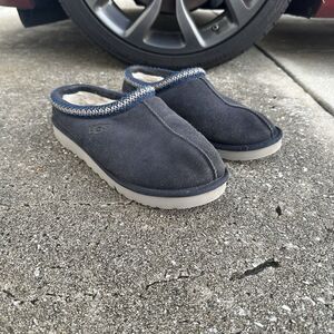 Ugg Tasman Classic Suede Sheepskin Slippers Mens 13 Navy Blue 5950 Slip Ons